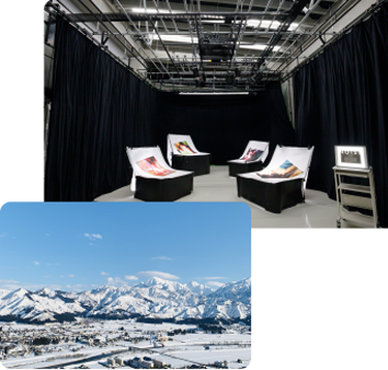 長岡と大学の風景